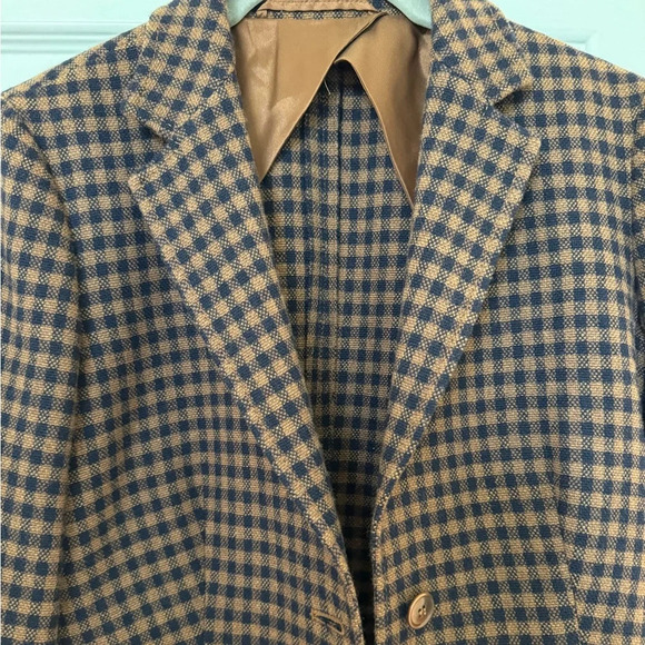 MaxMara Plaid Check Virgin Wool and Cashmere Blazer Suit Jacket - Picture 7 of 9